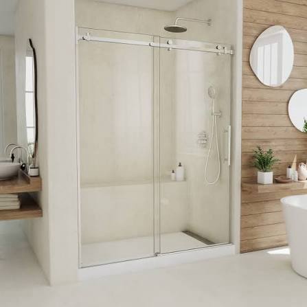 dreamline slimline 32 in. d x 60 in. w x 2 3/4 in. h left drain single threshold shower base in white, dlt-1132601