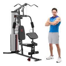marcy multifunction steel home gym 150lb weight stack machine (see description & photos.)