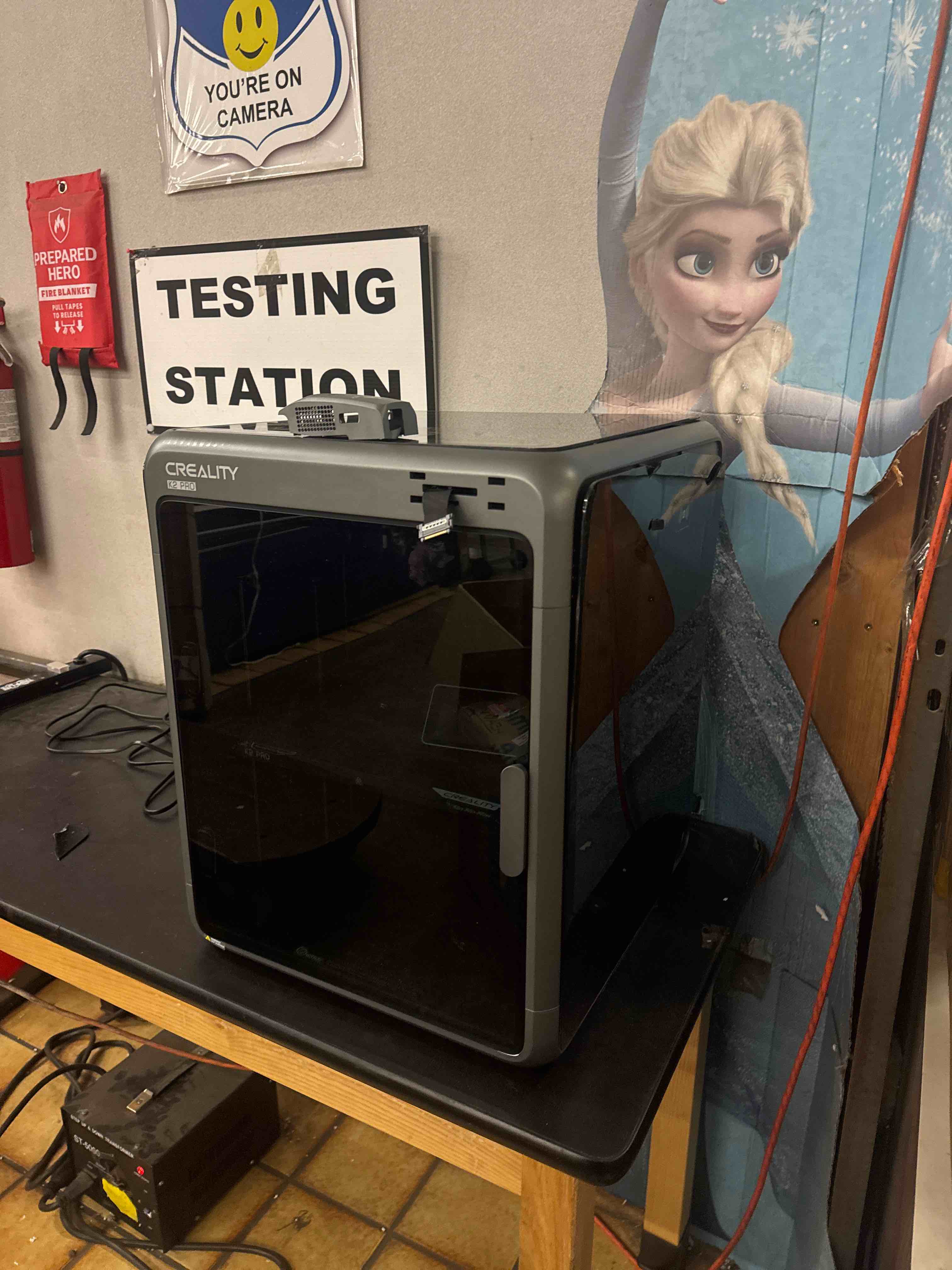 Condition photo showing As Is for creality k2 pro combo (a) 3d printer, multicolor color printing with cfs, 600mm/s high-speed, dual ai camera, active chamber heating, auto leveling, large build volume 300×300×300mm