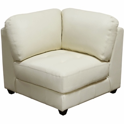 Condition photo showing Good Condition for diamond sofa leather square corner chair - zen collection (similar to stock photo.)
