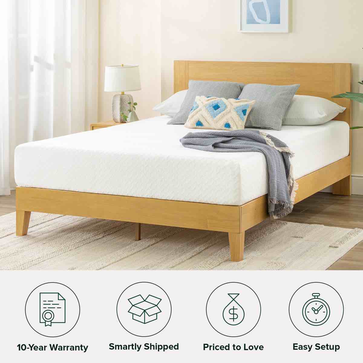 Condition photo showing New/Like New for wayfair sleep sleep by wayfai 10" medium cooling gel memory foam full size mattress