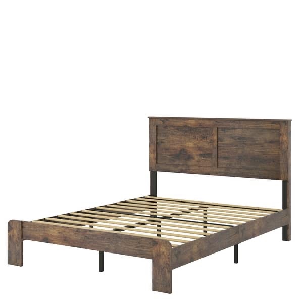 Condition photo showing New/Like New for Wood Platform Bed Frame Noise Free No Box Spring Needed