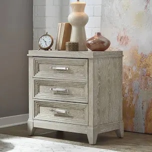 Belmar 3 Drawer Nightstand w/ Stained Drawers By Wade Logan