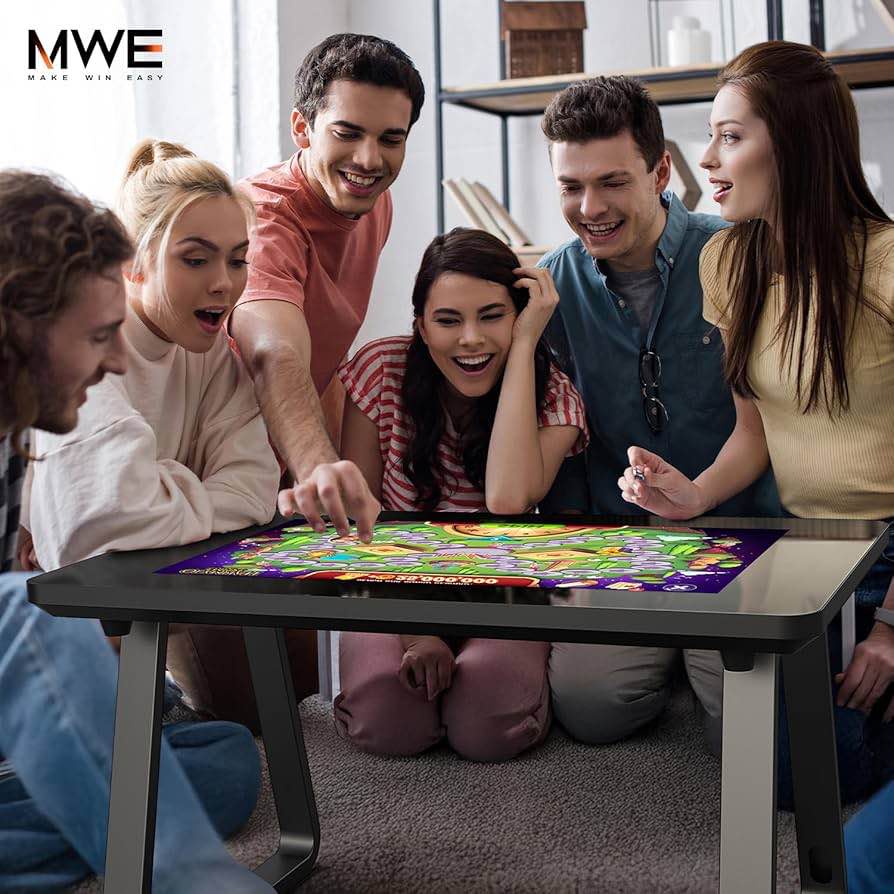 mwe 32 inch game table, multifunctional touchscreen table, detachable interactive display for indoor entertainment, meetings & education, android 13, 8+128gb