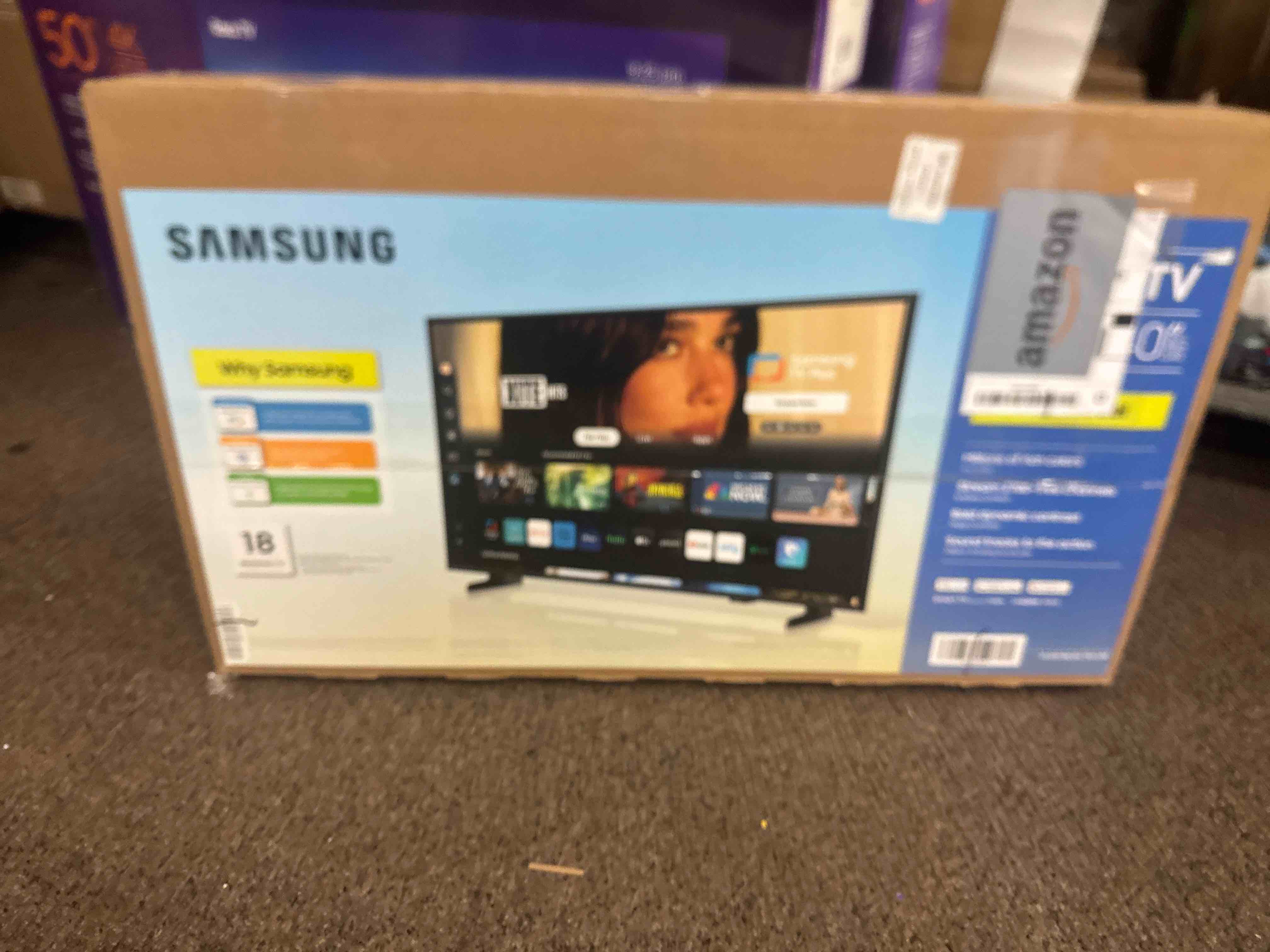 Condition photo showing New/Like New for SAMSUNG 40-Inch Class Full HD F6000 Smart TV (2025 Model) HDR, Object Tracking Sound Lite, Knox Security, One UI Tizen, Smart TV ((TESTED - WORKING CONDITION, SEE PHOTOS.)