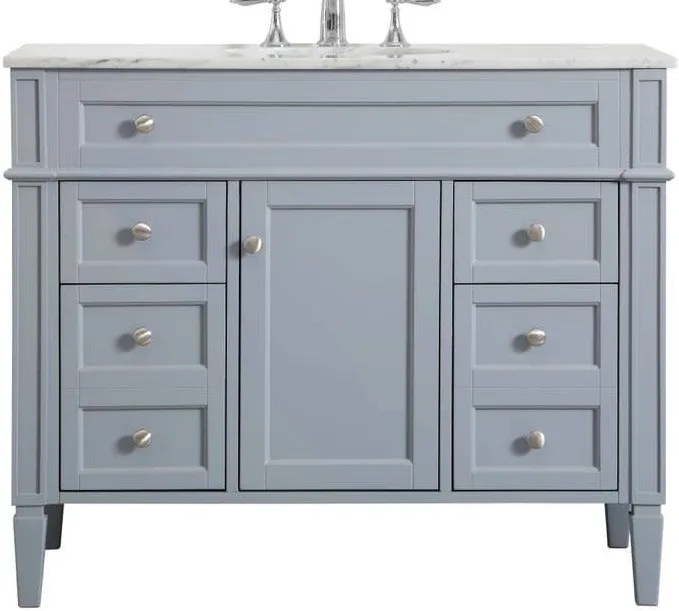 Condition photo showing New/Like New for Birch Lane Rivers 40" Free-Standing Single Bathroom Vanity Set, Grey
