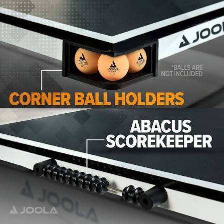 Condition photo showing New/Like New for JOOLA Rally TL Professional MDF Indoor Ping Pong Table w/Quick Clamp Table Tennis Net & Post Set - 10 Minute Easy Assembly - Corner Ball Holders - Tournament Quality - Includes Playback Mode