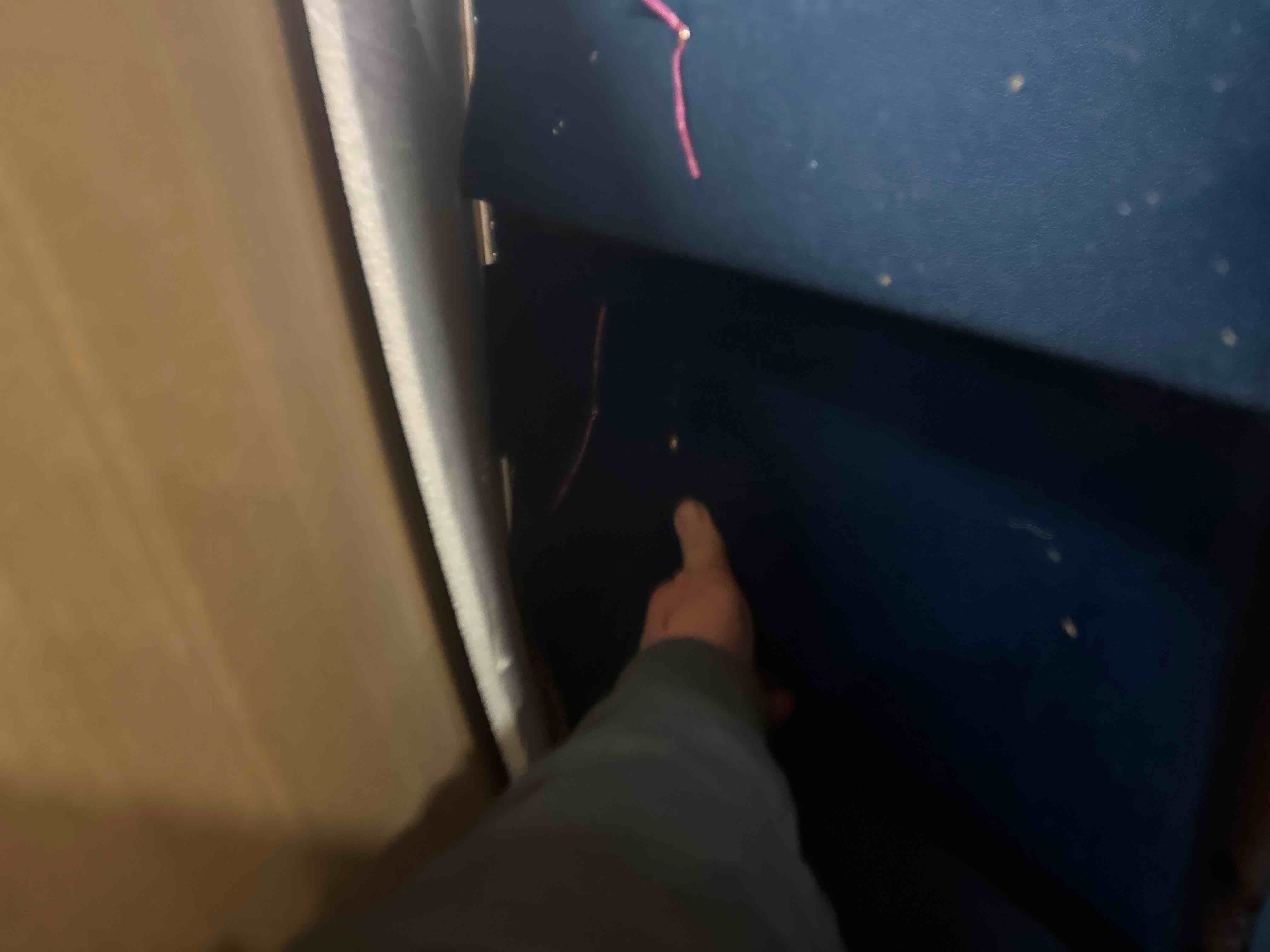 Condition photo showing As Is for Finchley 35.5'' W 5 - Drawer Dresser Color: Pacific Blue