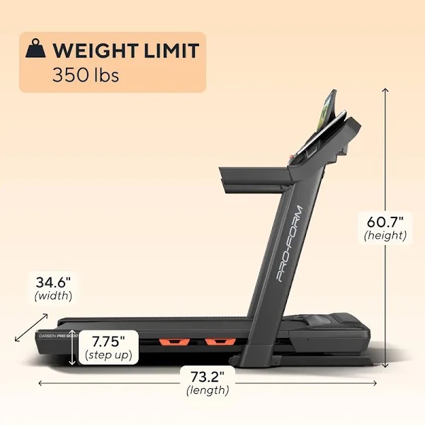 Condition photo showing New/Like New for ProForm 2025 Carbon Pro 9000 Foldable iFit-enabled Treadmill with Incline Adjustment
