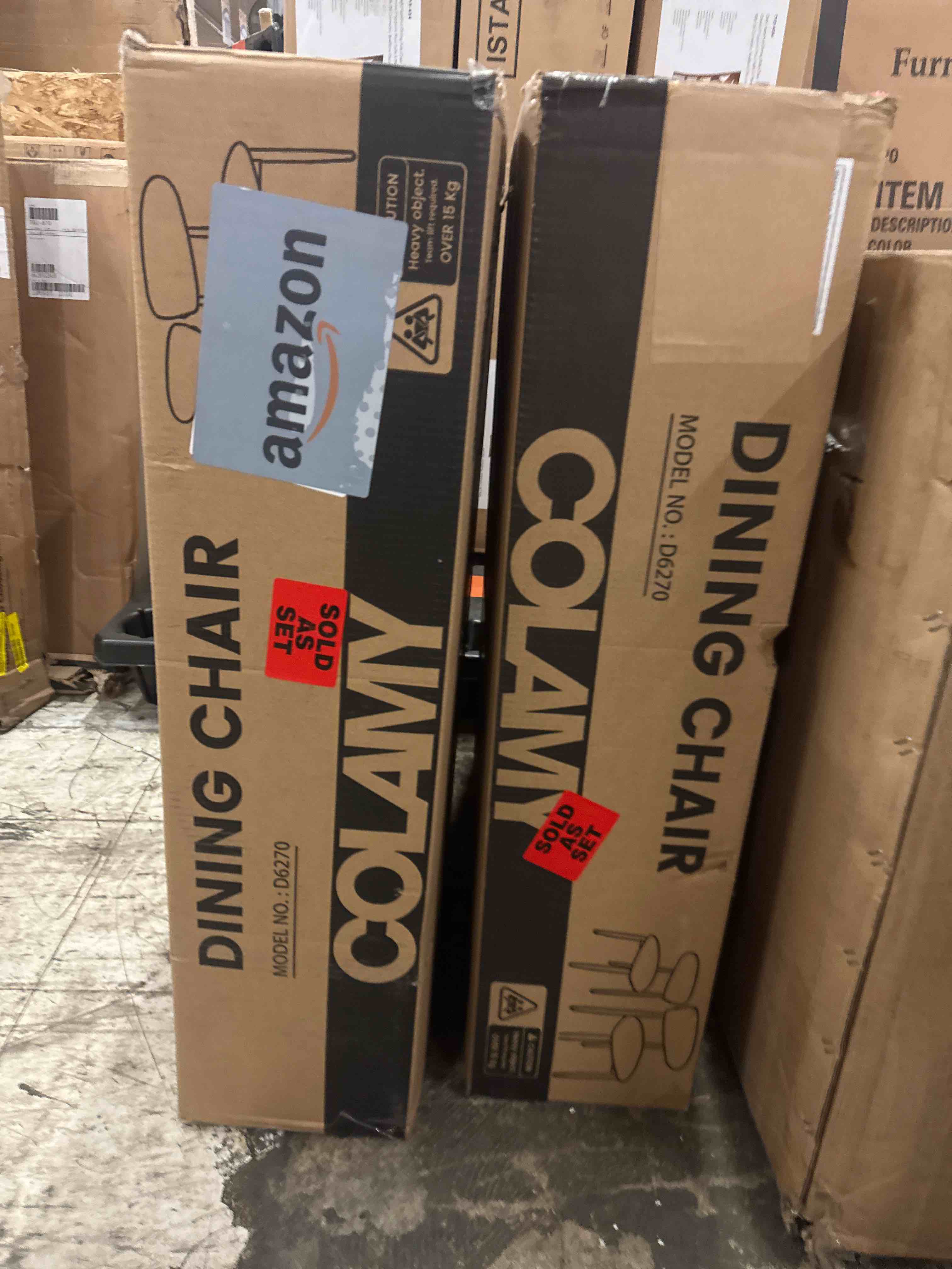 Condition photo showing New/Like New for COLAMY Wooden Dining Chairs Set of 4, Modern Fabric Upholstered Kitchen Side Chairs, Farmhouse Dining Room Chair with Foot Pegs, Beige