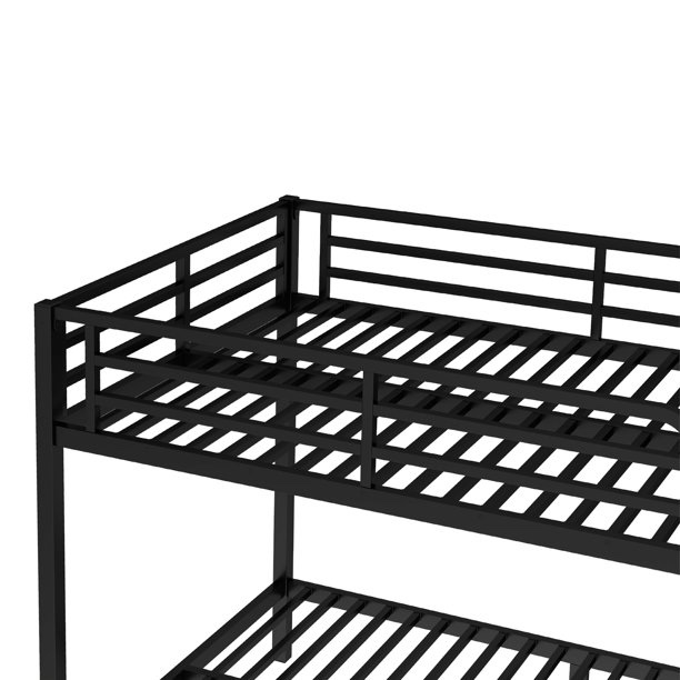 Condition photo showing New/Like New for LHYY Metal Full XL over Full XL Bunk Bed for and Adults,Space-Saving/Noise Reduced/No Box Spring Needed,Black