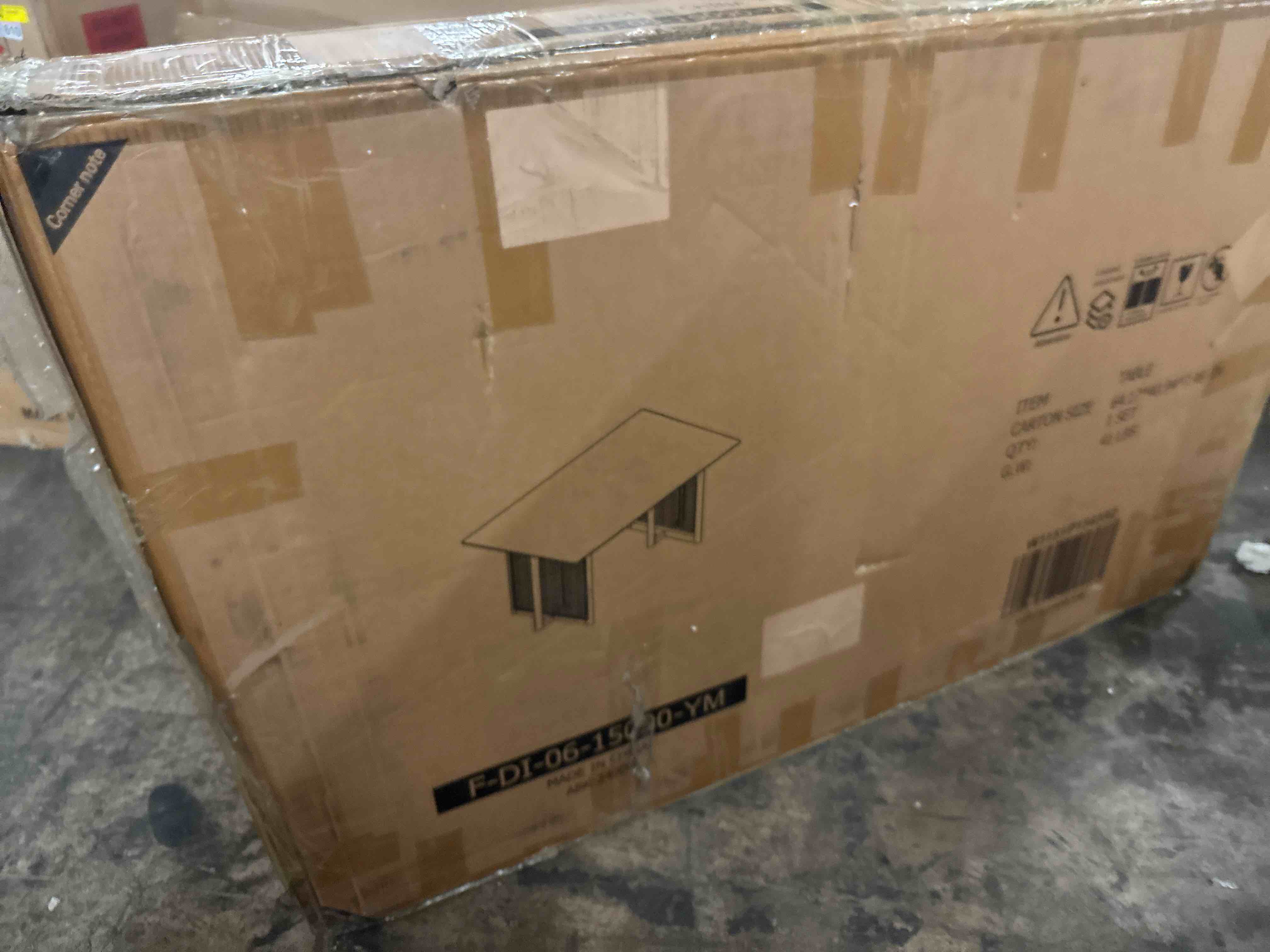 Condition photo showing New/Like New for Chinese Country Retro Solid Wood Dining Table,Simple Modern Imitation Rattan Dining Table.Suitable for Dining Room, Living Room, Office.Natural Style Walnut Solid Wood Dining Table.