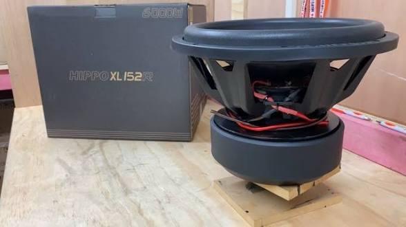 Massive Audio HIPPOXL152R - 15" 3000 Watts/6000 Watt Max RMS Dual 2 Ohm 4" V.C. Mega Subwoofer