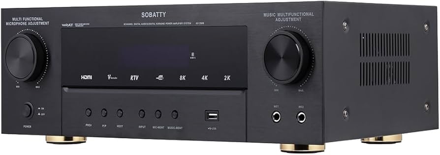 stereo receivers,5.1 channels audio amplifier with hdmi,optical/coaxial,bluetooth/usb,rca,ac-3 input,subwoofer output for karaoke,home,theater speakers(non-dolby/dts) av-2608