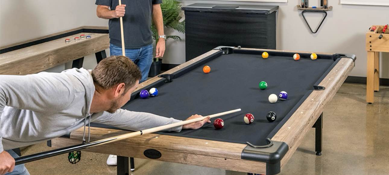 Featured: GoSports 8Ft Pool Table With Wood Finish!!! (Cage 2)