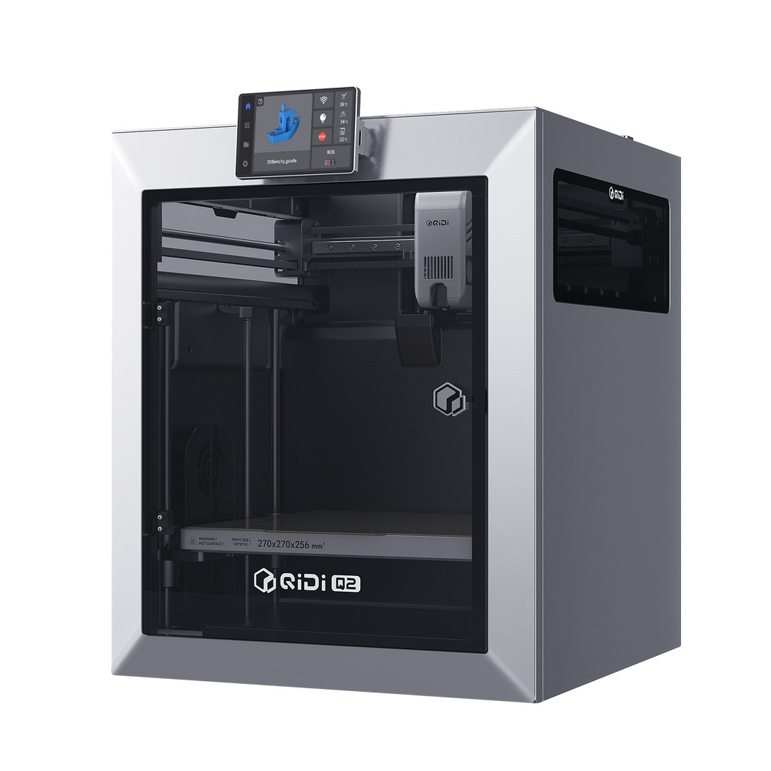 Condition photo showing New/Like New for qidi q2 combo 3d printer, enclosed fdm with 65 heated chamber, ultra air filtration, 600mm/s high speed, ai