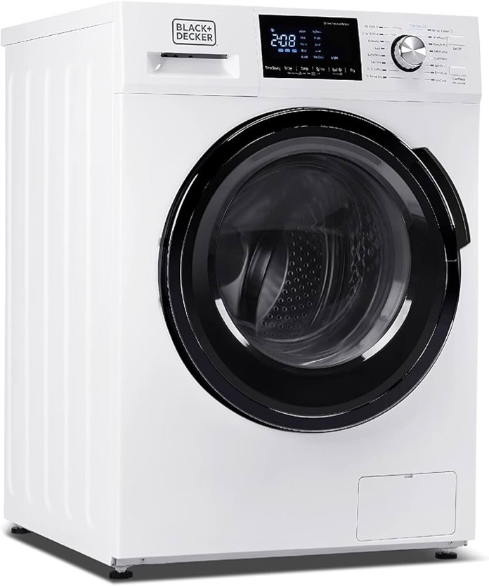 Condition photo showing New/Like New for black & decker 2.7 ft.³ washer dryer combo (tested - working condition, see photos.