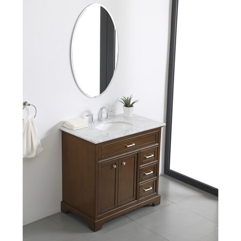 Condition photo showing New/Like New for elegant lighting vf15036tk americana 36" single bathroom vanity se vf15036tk teak