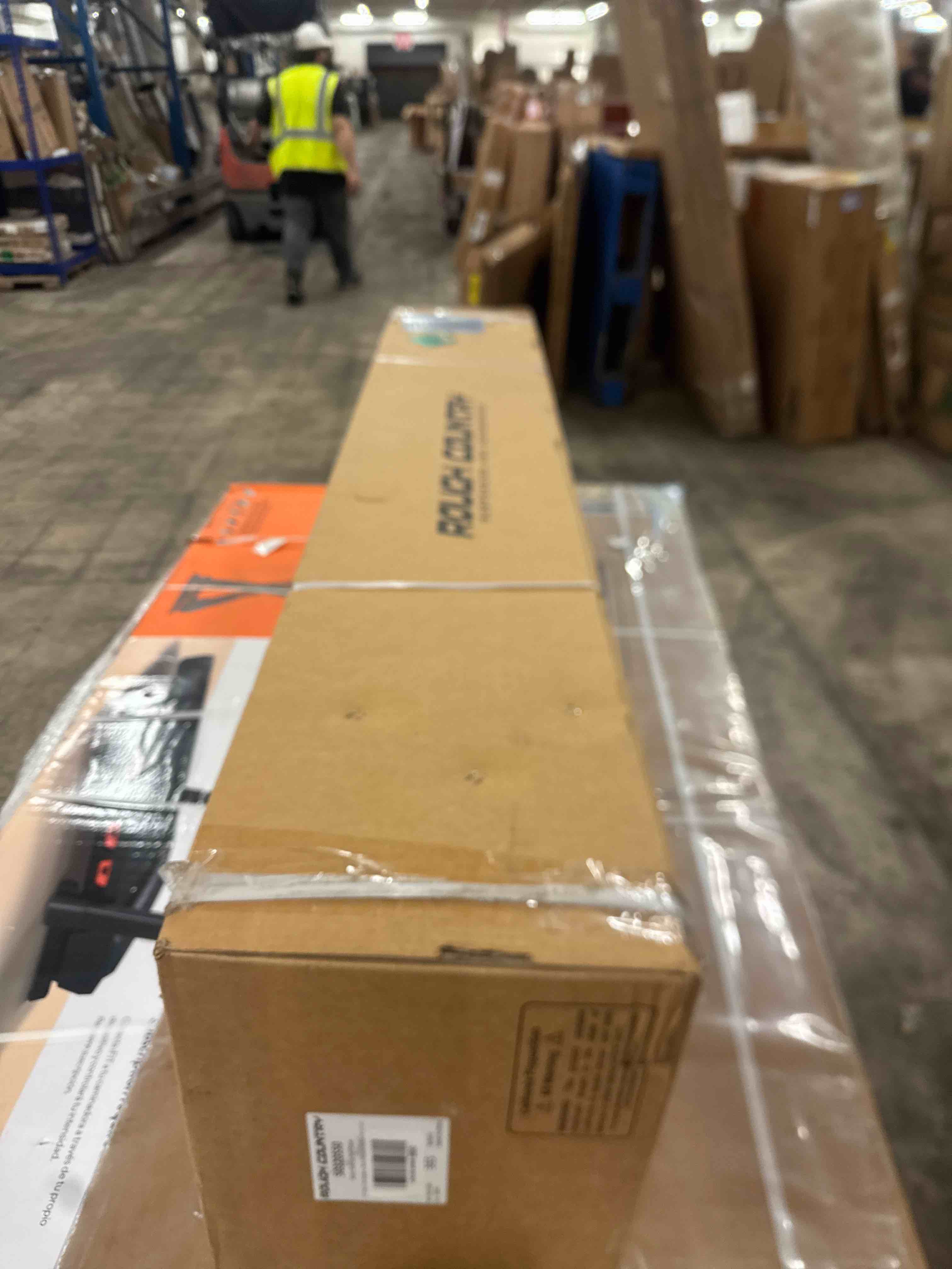 Condition photo showing New/Like New for rough country hard roll-up tonneau cover for ram 1500 (2019-2026) & trx (2021-2024) - aluminum truck bed cover, fits 5'7 bed