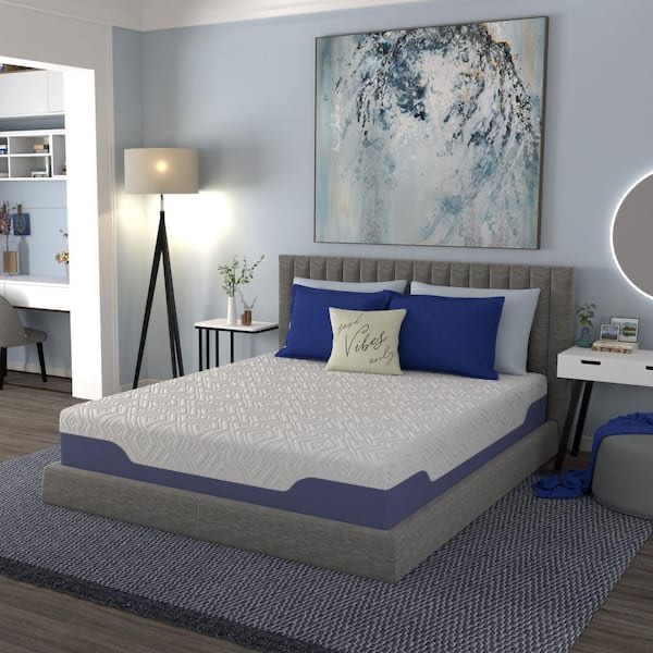 Vibe Supreme Cooling King Medium Firm Gel Hybrid 12 in. Bed-in-a-Box Mattress
