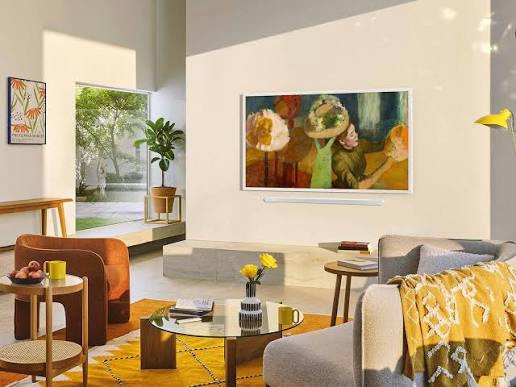 Samsung 55-Inch Class The Frame LS03F 4K QLED Smart TV (2025 Model) Slim Fit Wall Mount, Modern Frame Design, NQ4 AI Gen2 Processor, Art Mode, Artful Picture Quality, Samsung Vision AI, Alexa Built-in