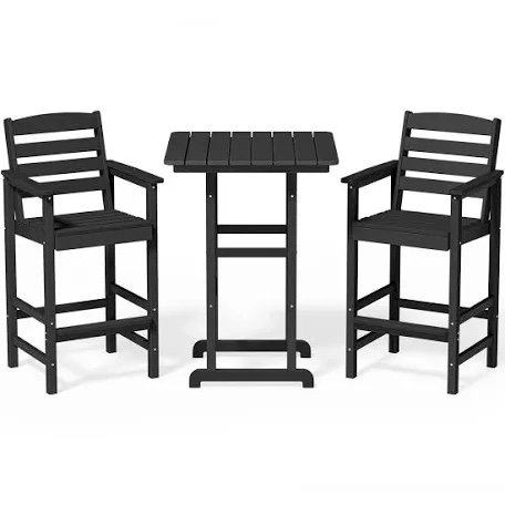 Condition photo showing New/Like New for 3-piece square bar arm chair set