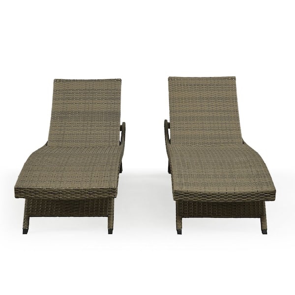 Condition photo showing New/Like New for nature all-weather adjustable resin outdoor patio chaise lounger (set of 2) hyls03 