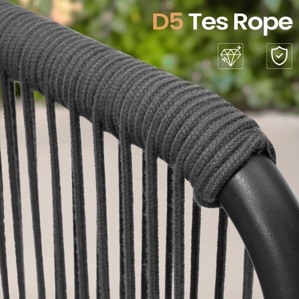 Condition photo showing Good Condition for 6 seater outdoor patio sectional sofa set with cushions diy free combination furniture - darkgrey