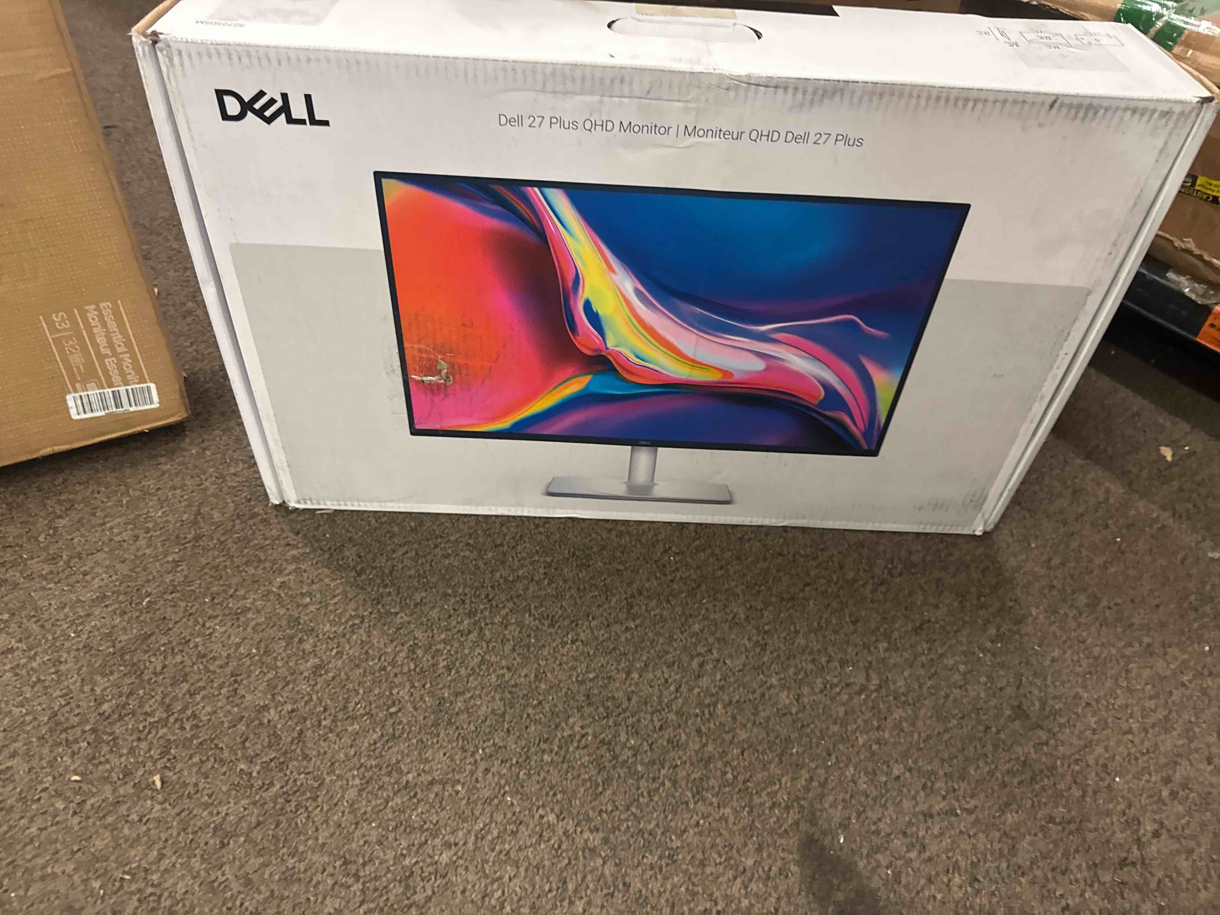Condition photo showing New/Like New for dell 27 plus qhd monitor - s2725dsm - 27-inch qhd (2560x1440) 144hz 1ms display, 2 x 3w speakers, hdmi/displayport 1.4 connectivity, height/tilt/pivot/swivel adjustability, amd freesync - ash white