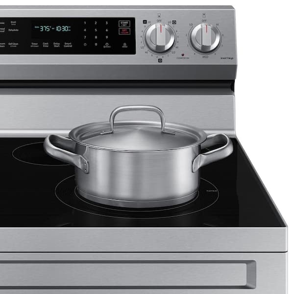 Condition photo showing Good Condition for samsung 30 in. 5-burner element smart freestanding energy star certified electric range in stainless steel with air fry