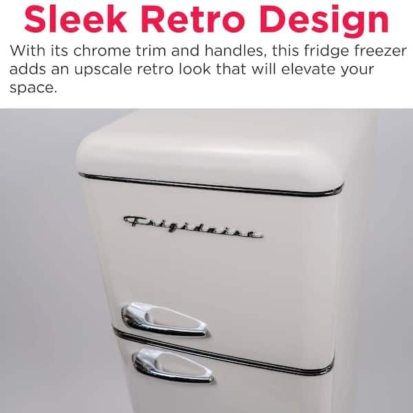 Condition photo showing New/Like New for frigidaire retro top freezer refrigerator efr756