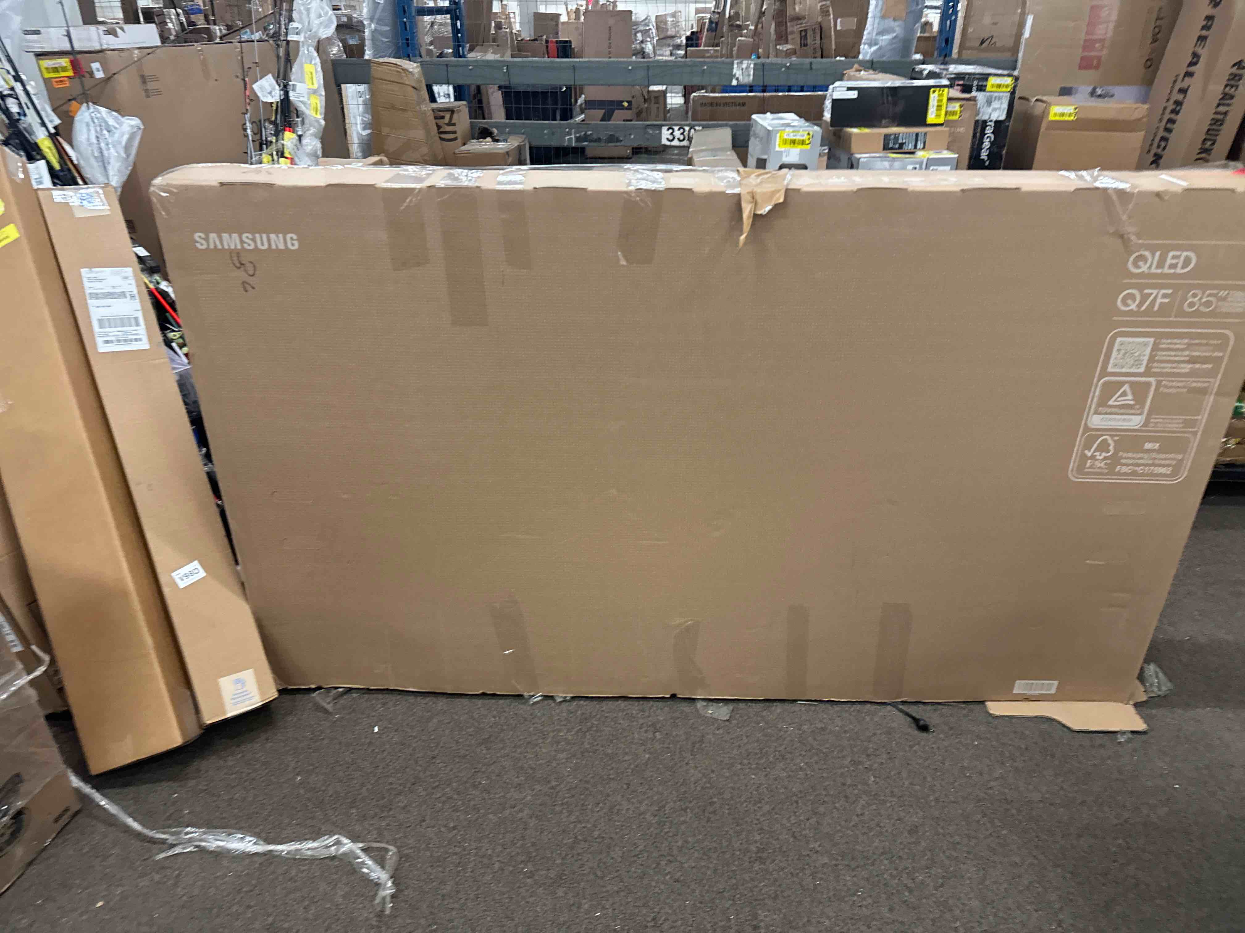Condition photo showing New/Like New for samsung 85-inch class qled q7f series samsung vision ai smart tv (2025 model, 85q7f) quantum hdr, object tracking sound lite, q4 ai gen1 processor, 4k upscaling, gaming hub, alexa built-in