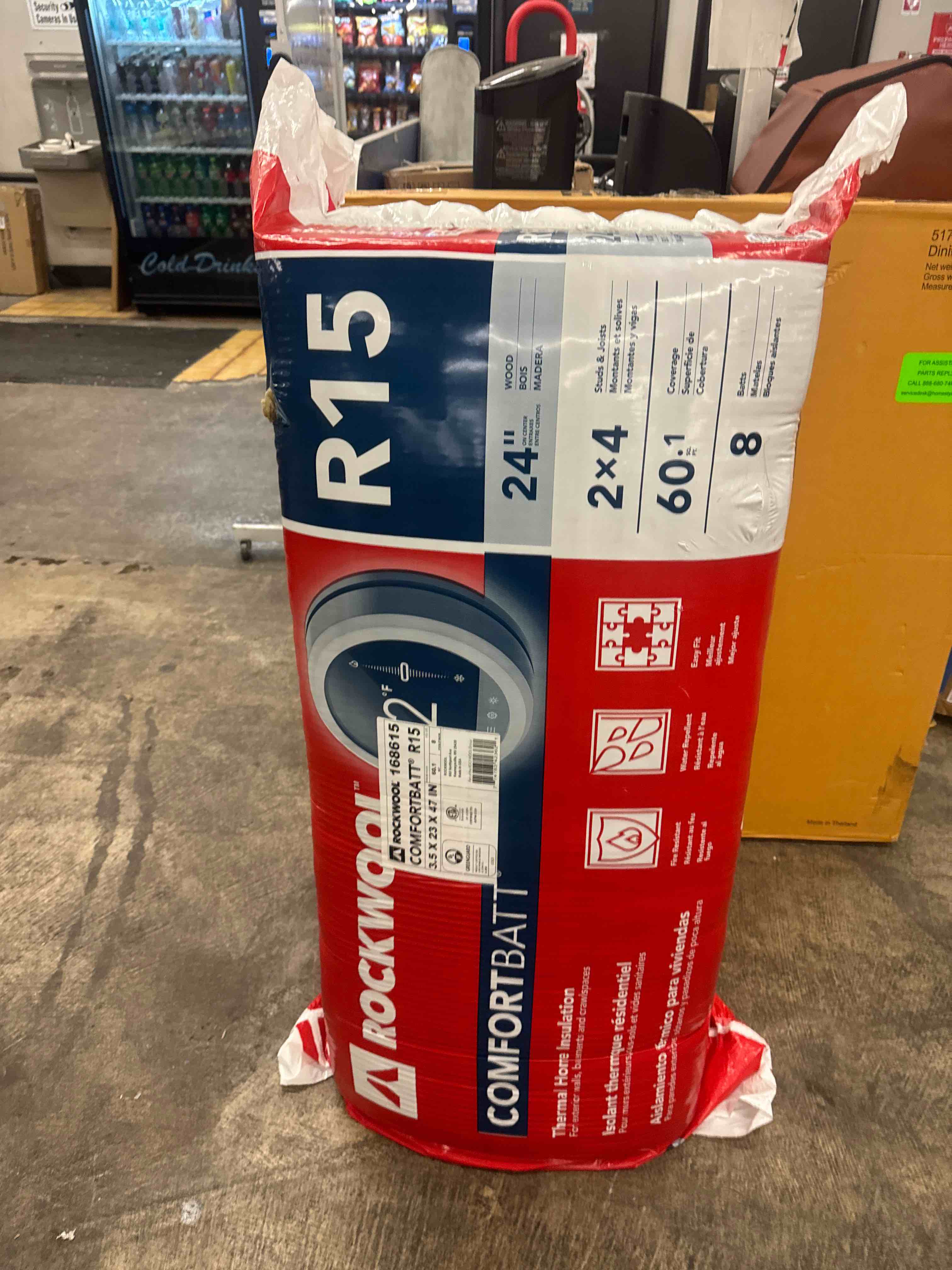 Condition photo showing New/Like New for rockwool rxcb3523 r15 24x47 bat insulation