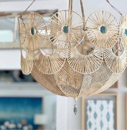 Condition photo showing New/Like New for (2) ro sham beaux robbie chandelier