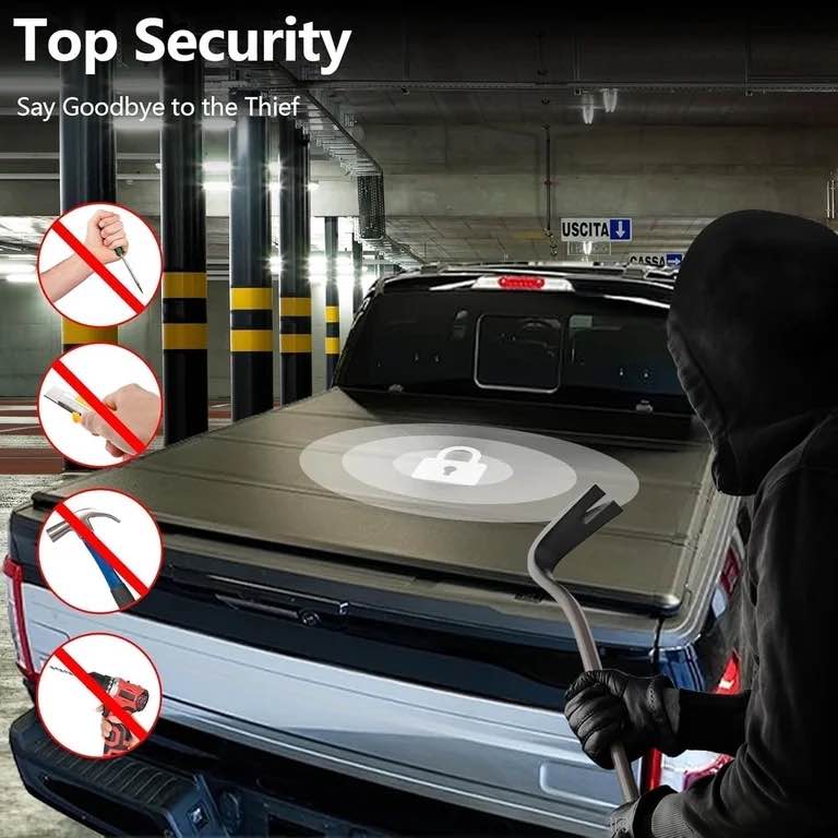 Condition photo showing New/Like New for tpa hard quad-fold truck bed tonneau cover compatible for 6.4 ft 2002-2018 dodge ram 1500, 2019-2026 ram 1500 classic body & new body, 2003-2026 dodge ram 2500 3500 6.4 ft(76")bed, without rambox asl-nh023-tc02 2003–2025