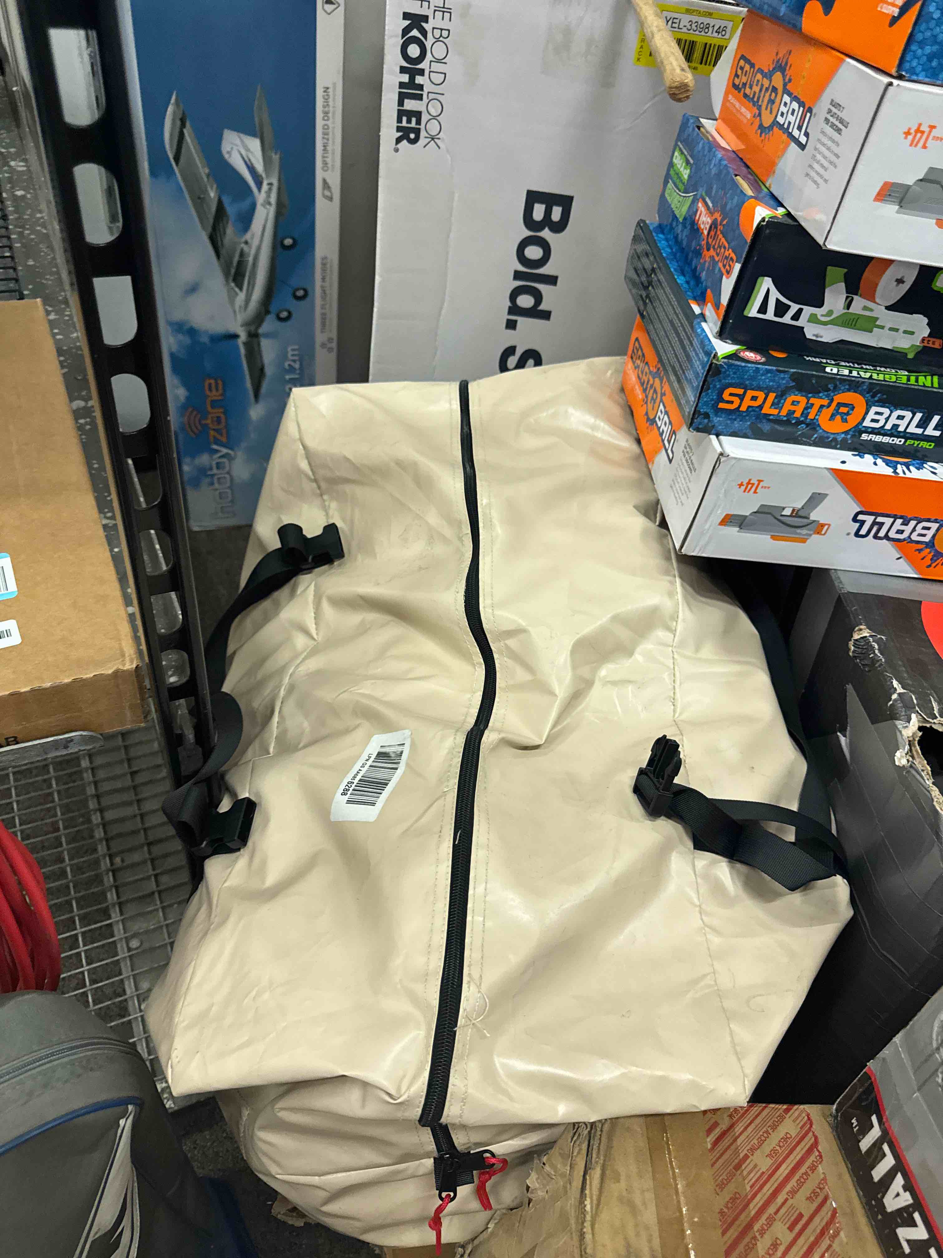 Condition photo showing New/Like New for inflatable tent with skylight & stove jack,blow up tents, hot tent