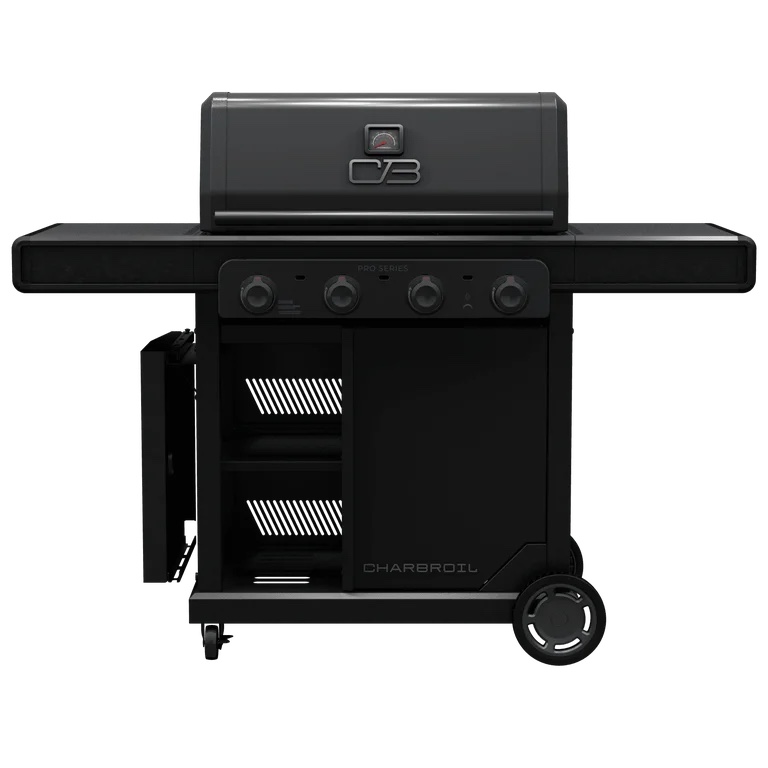Condition photo showing New/Like New for char-broil pro series 4-burner gas grill and griddle with side burner