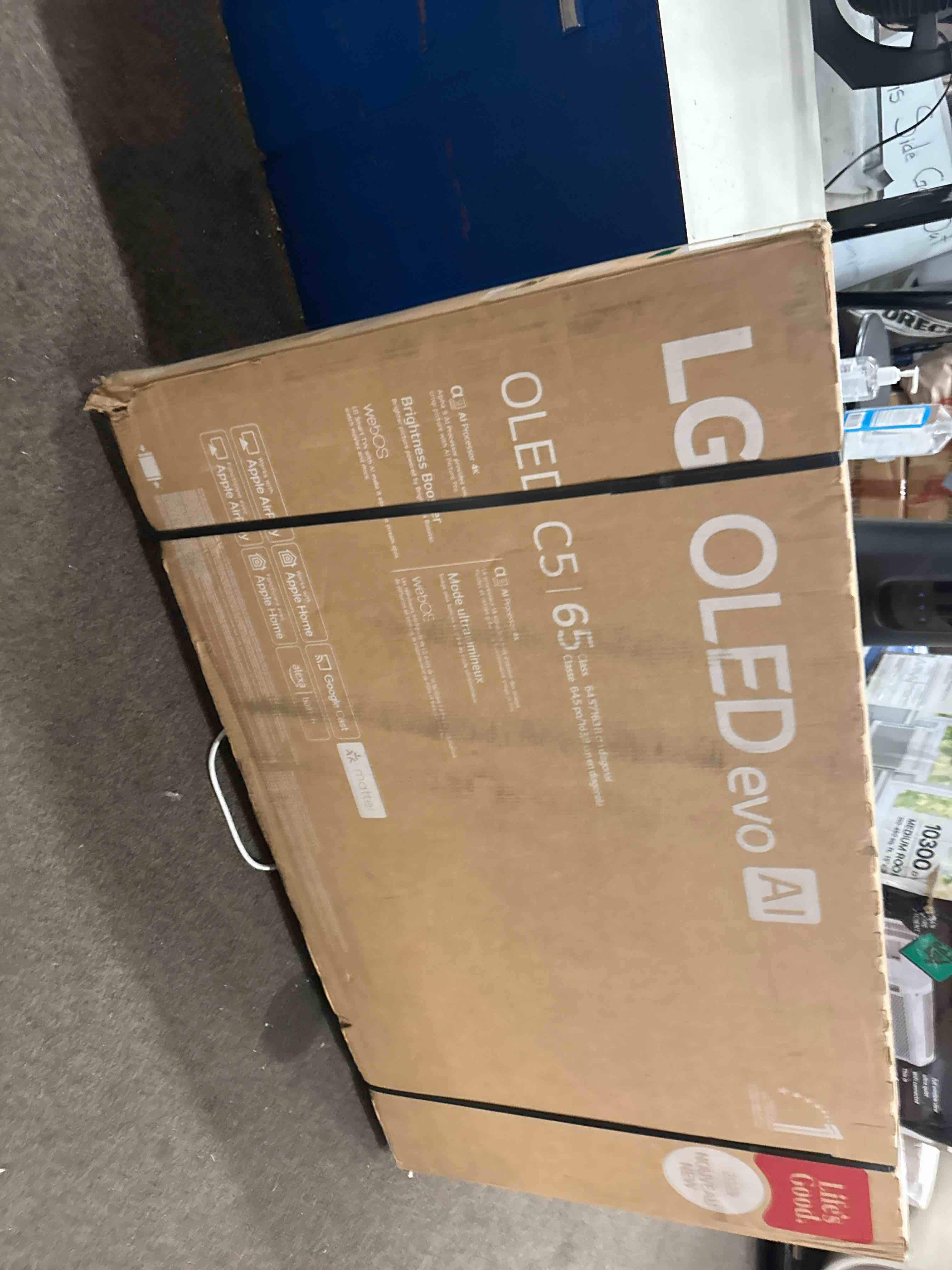 Condition photo showing New/Like New for lg 65-inch class oled evo ai 4k c5 series smart tv w/dolby atmos, dolby vision, hdr10, ai super upscaling 4k, filmmaker mode, wow orchestra, alexa built-in (oled65c5pua, 2025)