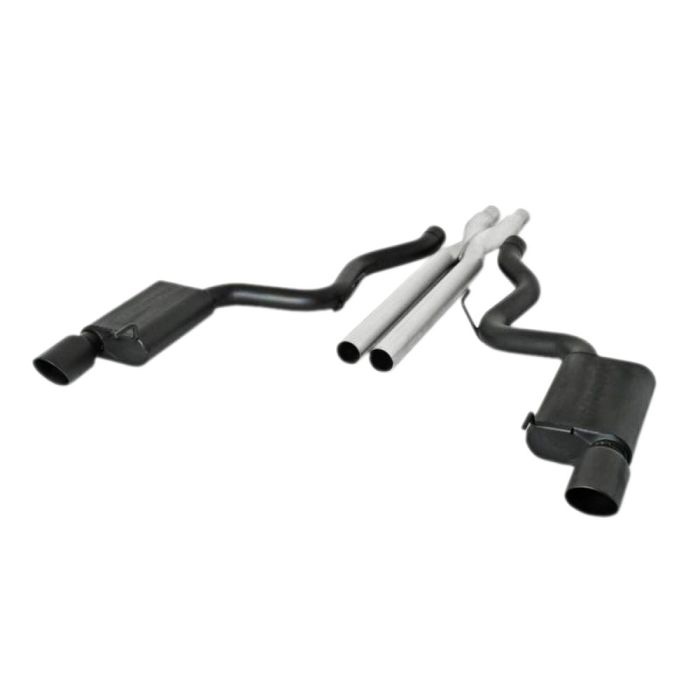 Gibson Cat-Back Exhaust System 3" Stainless Steel Ceramic Coated Black With 4-1/2" Tips Fastback GT 2015-2017 Gibson: 619013-B