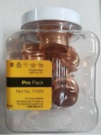 Viega ProPress - 1 Inch Press Copper Cap Fitting - 5 Pieces