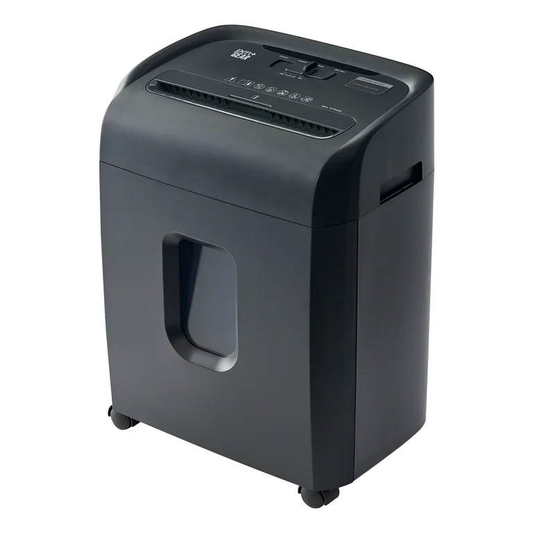 Pen + Gear 10-Sheet Micro-Cut Paper Shredder with 4 Gallon Bin Black Home and Office Use