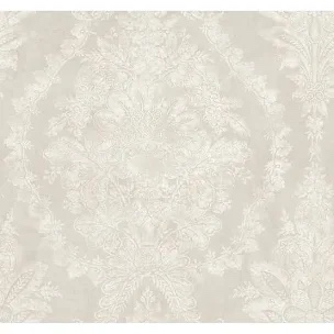 Ronald Redding Charleston Damask Cream Wallpaper