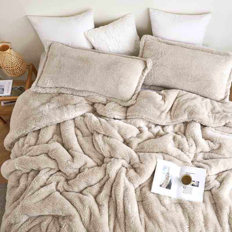 Coma Inducer Oversized Comforter - The Original Plush - White Sand
