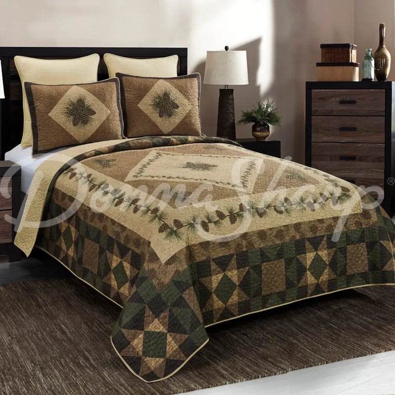 Donna Sharp Antique Pine Quilt set
