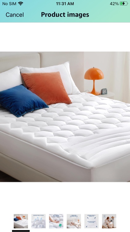 Bedsure Queen Size Mattress Pad - Soft Mattress Topper Cover Padded, Quilted Fitted Mattress Protector with Deep Pocket Fits 8"-21" Mattres, Breathable Fluffy Pillow Top, White, 60x80 Inches