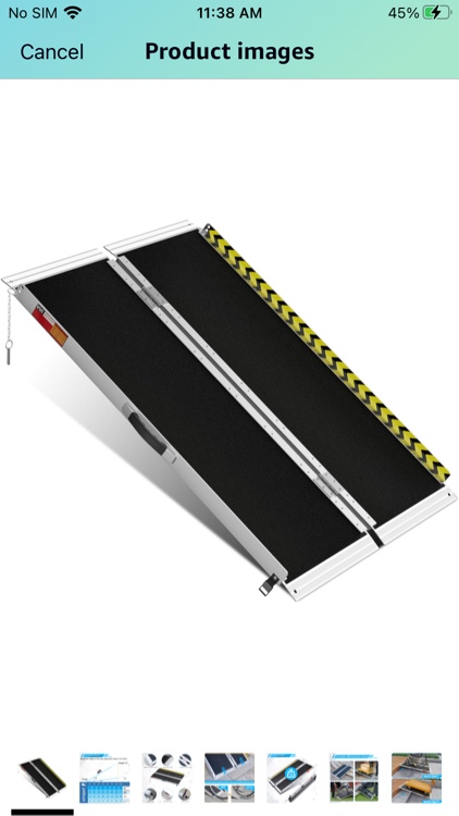 VNN Portable Wheelchair Ramp 4FT, Non-Slip Aluminum Folding Handicap Ramp, Door Threshold Wheelchair Ramps for Home, Wheel Chair Ramp for Home Steps, Scooter Ramp for Car, Doorways, Curbs, Stairs