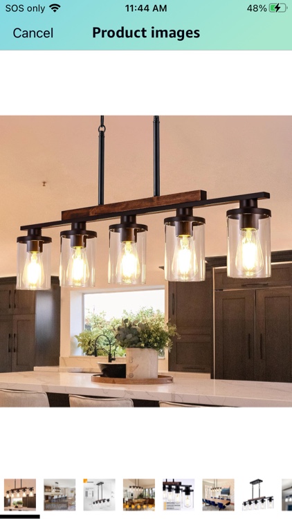 Dining Room Lighting Fixtures Over Table Above Kitchen Island Hanging Light Matte Black Wood Linear Chandelier Farmhouse Rustic Retro Rectangular Pendant Light Ceiling for with Glass Shade