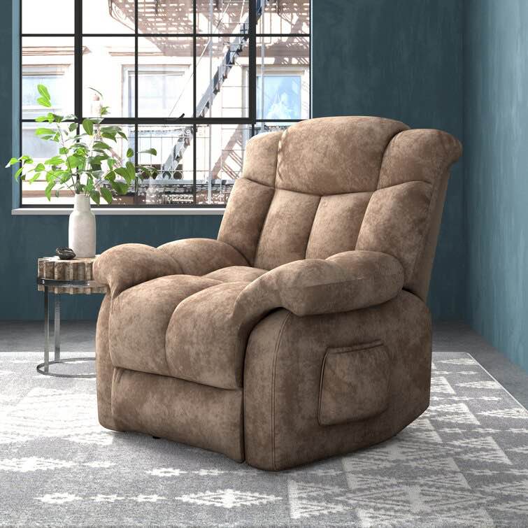 39'' Wide Velvet Power Lift Assist Recliner- INCOMPLETE, BOX 1 OF 2, ARMS ONLY