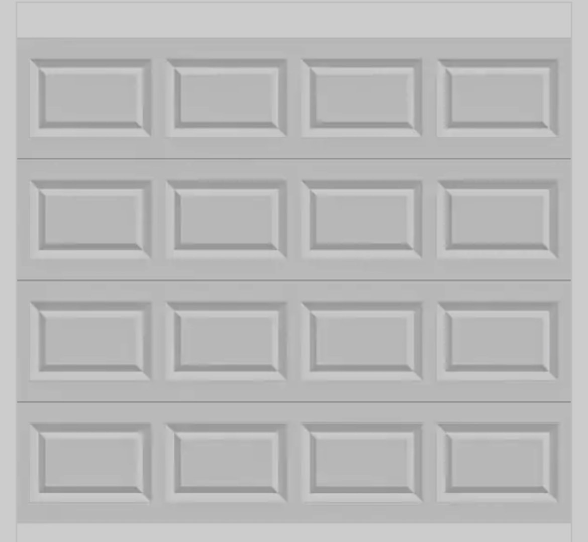 Clopay Classic Steel 8 ft. X 7 ft. Non-Insulated Solid White Garage Door 