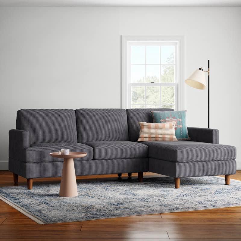Wade & Logan Aristotele 97" Wide Right Hand Facing Modular Sofa & Chaise (COMPLETE)